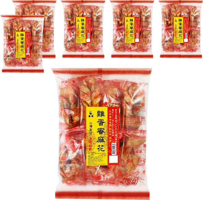 黑熊 雞蛋蜜麻花, 180g, 6袋
