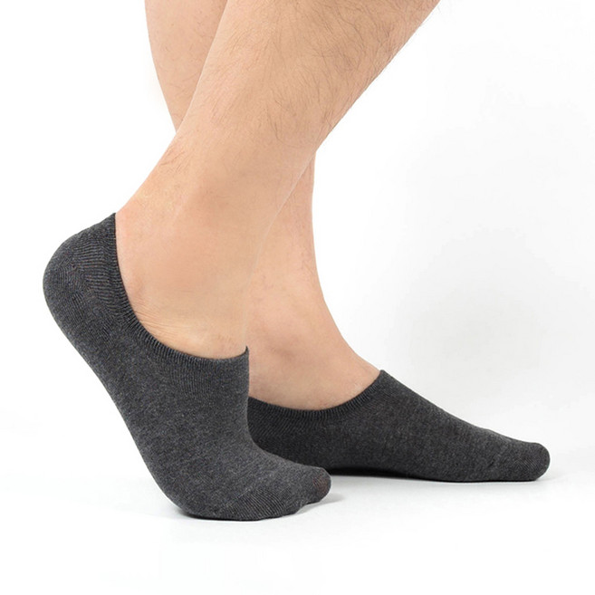 시너싹스 남성용 안벗겨지는 컬러 무지 덧신 10켤레 세트