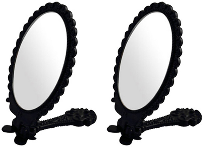 세븐스타 미미접경 미니 거울, 블랙, 2개