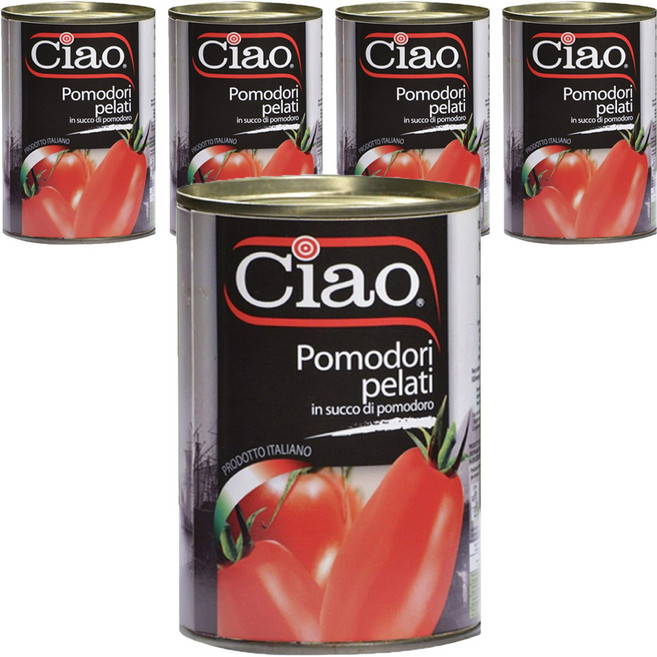 Ciao 喬爾番茄 去皮番茄, 400g, 5罐