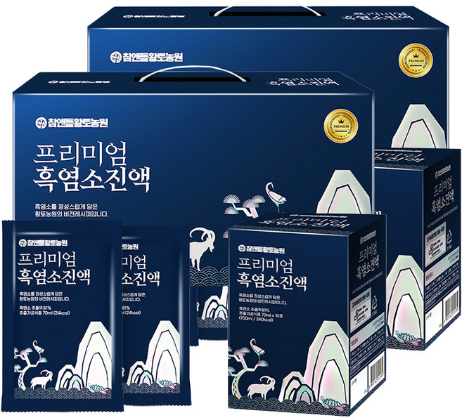 참앤들황토농원 프리미엄 흑염소진액, 2.1L, 2개