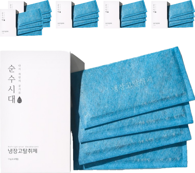 순수시대 냉장고 탈취제 본품, 44g, 6개