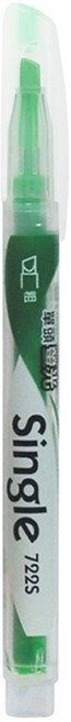 UNIPOINT 優點 722S 單頭螢光筆, 綠色, 1支