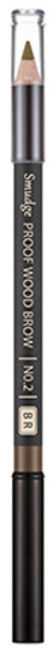 미샤 스머지프루프 우드 아이브로우 펜슬, 브라운, 1개