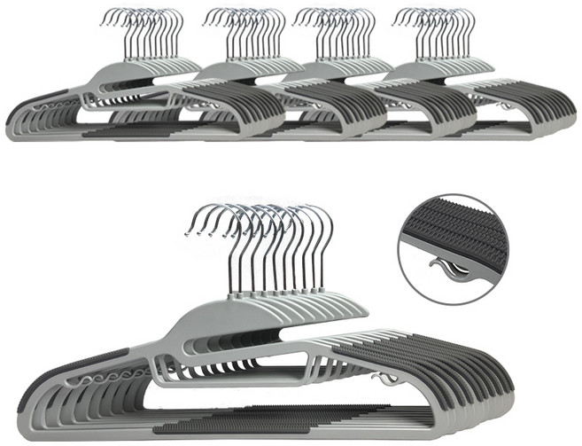 코멧 홈 논슬립 회전형 옷걸이, 그레이, 50개