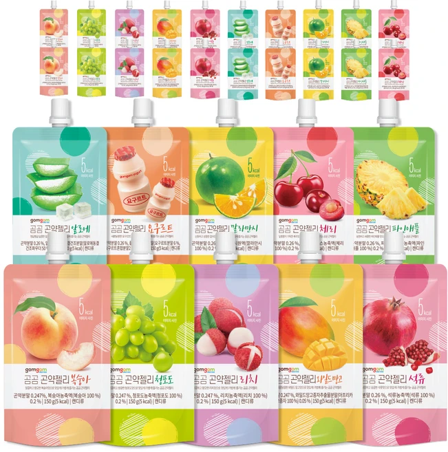 곰곰 곤약젤리 버라이어티 패키지 30개입, 1개, 4.5kg - 쿠팡