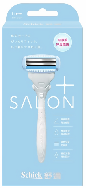 Schick 舒適牌 舒綺 極Salon Plus仕女除毛刀 敏感肌用, 1入, 1支
