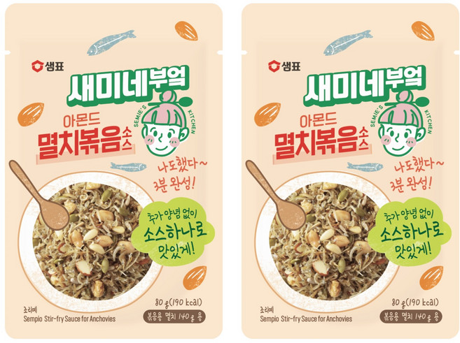 새미네부엌 아몬드 멸치볶음 소스, 80g, 2개
