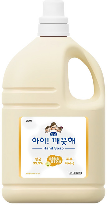 아이깨끗해 향균 폼 핸드솝 순 보송보송 파우더향, 4.5L, 1개