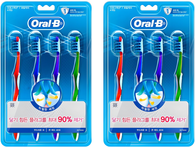 오랄비 크로스액션 프로 헬스 7 토탈케어, 4개입, 2개