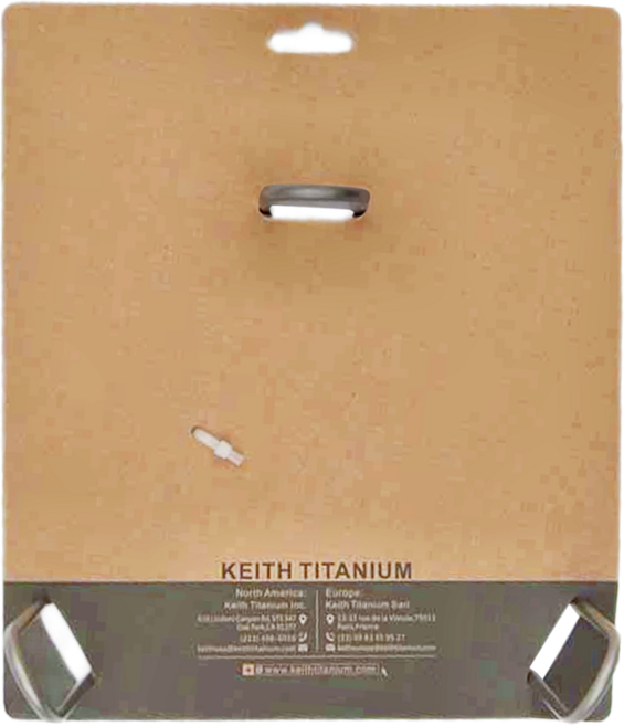 keith Titanium 鎧斯 鈦三腳蒸架 爐架 Ti8732 14.2 x 16.4 x 7.3cm, 鈦色, 1個