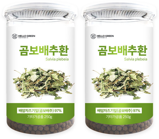 헬로우그린 곰보배추환 통, 2개, 250g