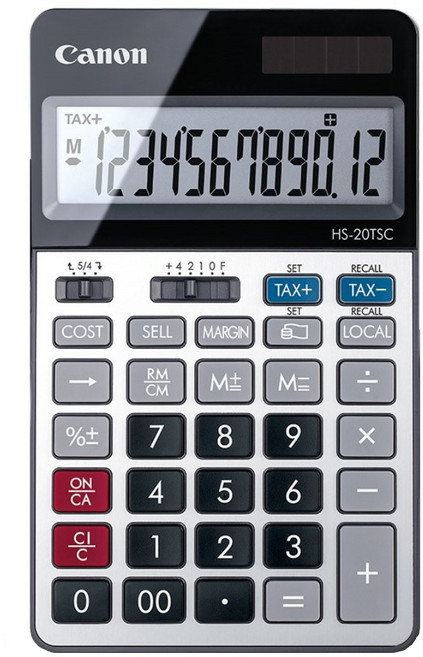 캐논 일반 계산기 HS-20TSC, 혼합색상, 1개