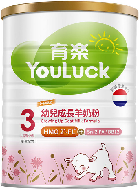 YouLuck 育樂 成長羊奶粉 12~36個月, 800g, 1罐, 1罐