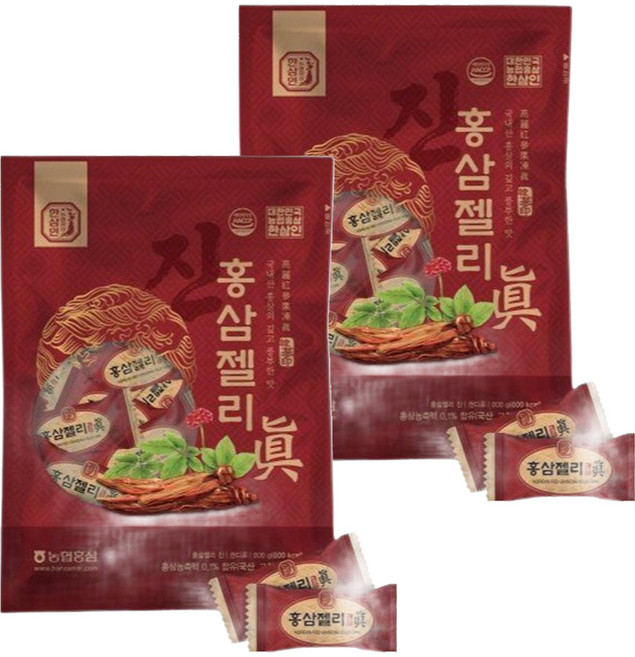 한삼인 홍삼젤리 진, 200g, 2개