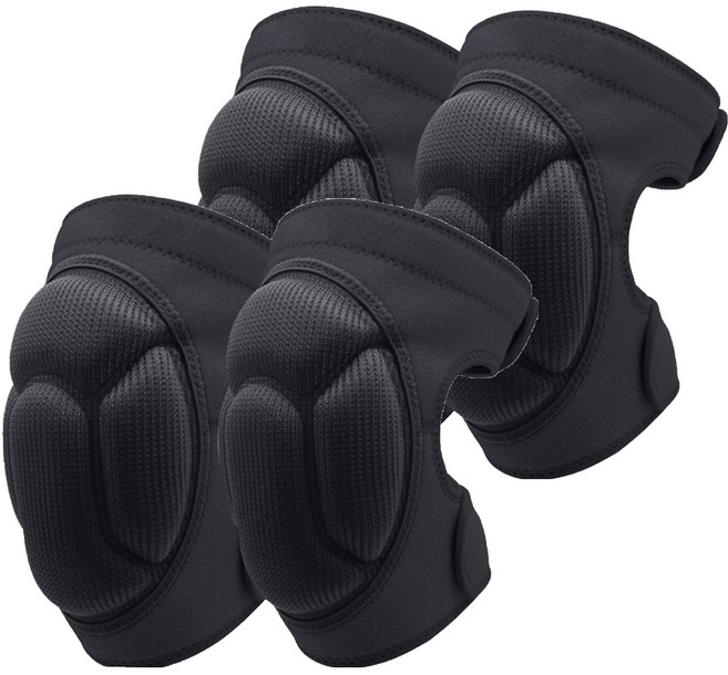 AOLIKES 奧力克斯 加厚海綿護膝 0211 黑色 190g, 2雙