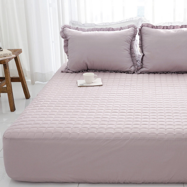 스코홈 순면 코튼소울 누빔 매트리스 커버 40cm