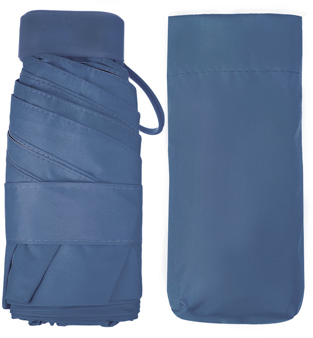 코멧 자외선 차단 초경량 미니 5단 우산 양산 + 커버 세트