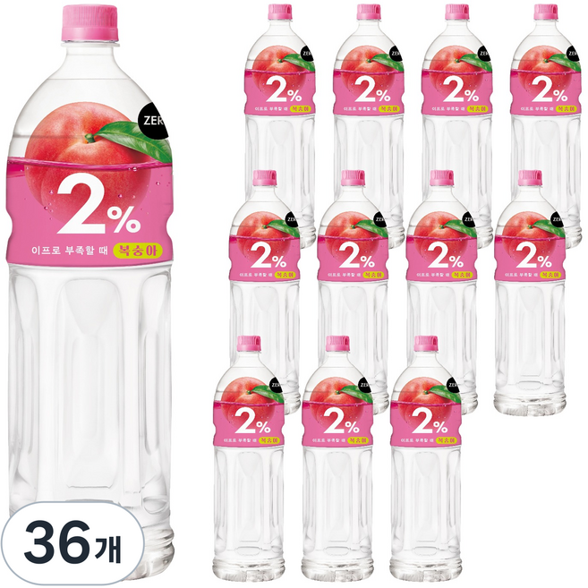 이프로 부족할때 복숭아 이온음료, 36개, 1.5L