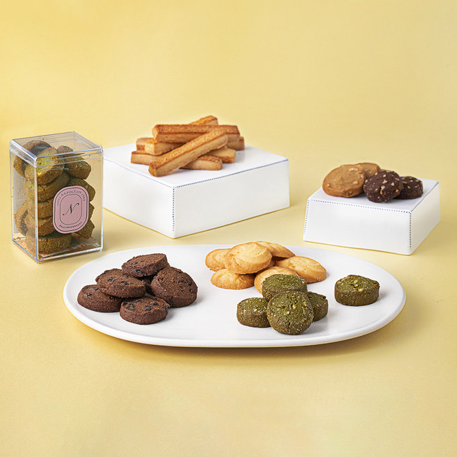 나폴레옹 미니쿠키 6종 선물세트 + 쇼핑백, 579g, 1개입, 1세트