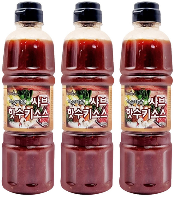 하우하우 샤브핫수끼소스, 500g, 3개