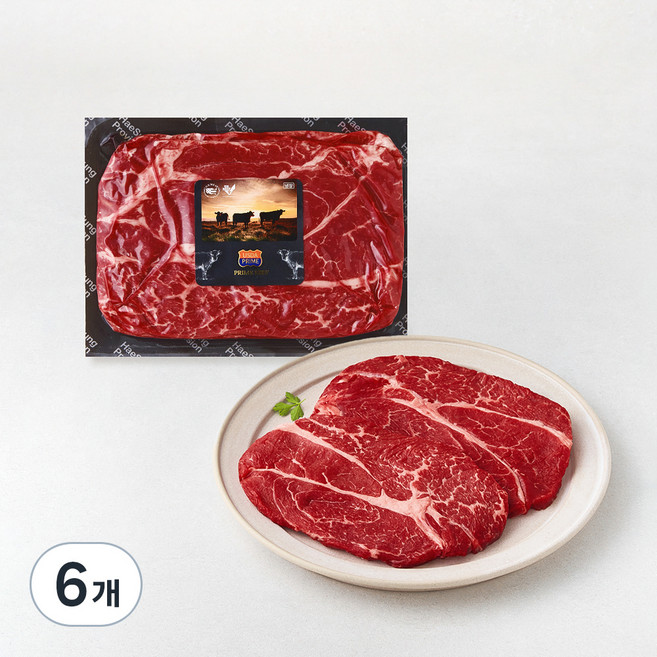 미국산 프라임 등심 구이용 (냉장), 500g, 6개