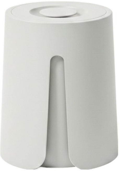 프로메이드 푸쉬빈 종량제 봉투 압축휴지통, 라이트그레이