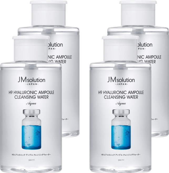 JMsolution 肌司研 H9玻尿酸溫和卸妝水, 500ml, 4瓶