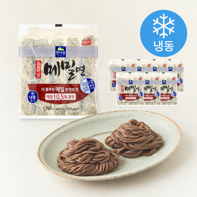 면사랑 프리미엄 메밀면 (냉동), 1.25kg, 8개