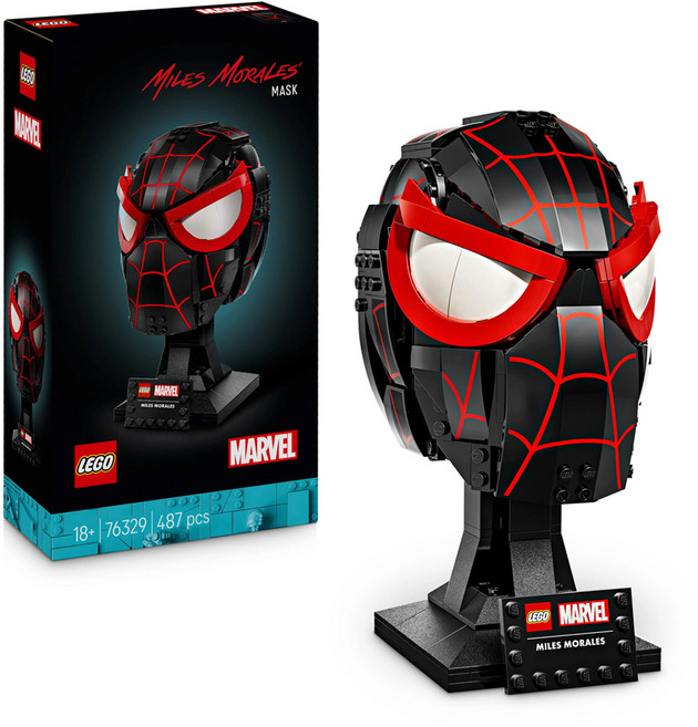 LEGO 76329 邁爾斯摩拉斯的頭套 Miles Morales' Mask, 1盒, 混和顏色