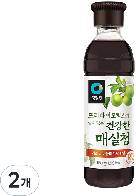 청정원 매실청, 650g, 2개
