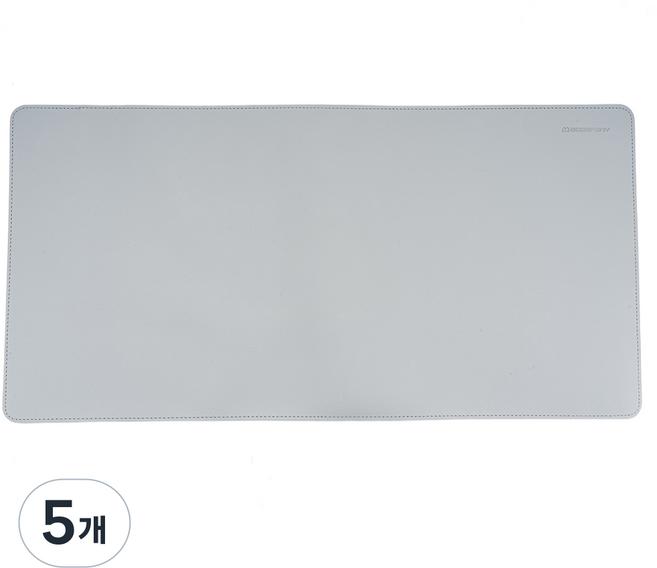 구스페리 가죽 키보드 마우스 장패드, 라이트그레이, 5개