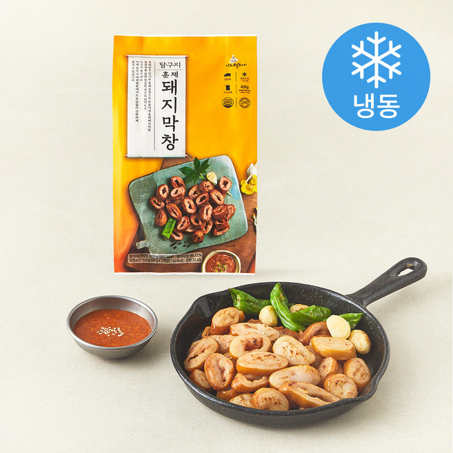 달구지푸드 훈제 돼지막창 300g + 된장소스 100g 세트 (냉동), 400g, 1세트