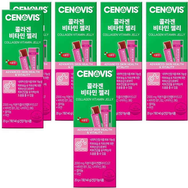 CENOVIS 膠原蛋白維他命果凍 7條入, 140g, 6盒