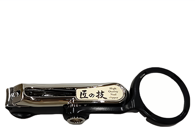 GREEN BELL 綠鐘 TakumiNoWaza 匠之技 放大鏡指甲剪 G1223, 黑色, 1個