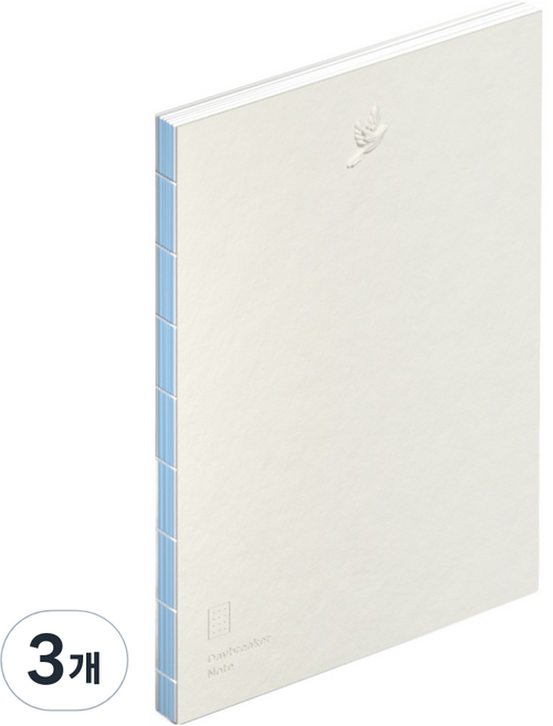 모트모트 데이브레이커 양장노트 A5 5mm 도트, 미스트그레이, 3개