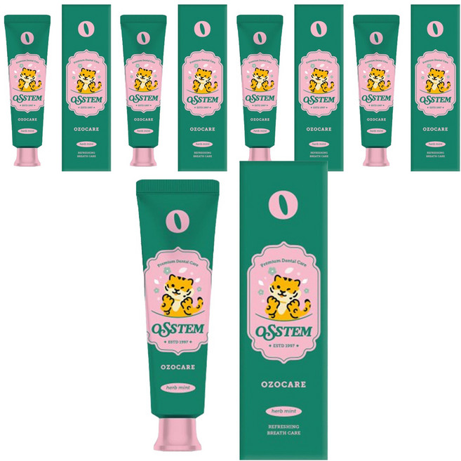 오스템파마 구취케어치약 허브민트향, 120g, 5개