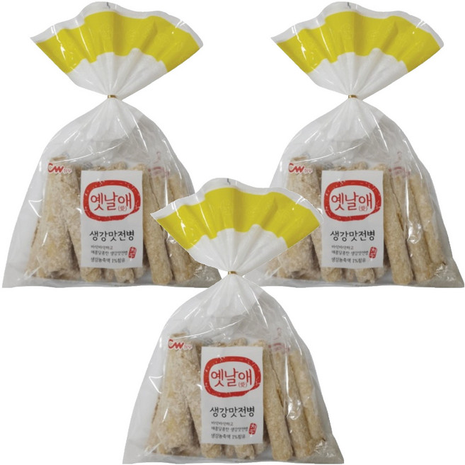 청우식품 옛날애 생강전병, 250g, 3개