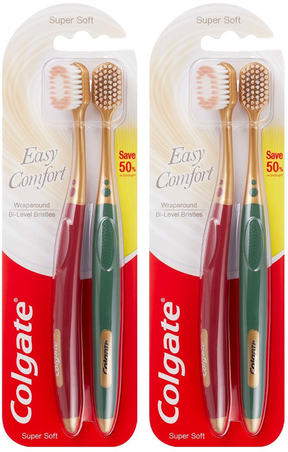 콜게이트 이지컴포트 칫솔, 2개입, 2개