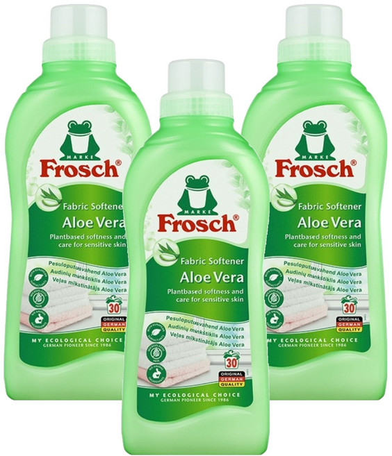 프로쉬 섬유유연제 알로에베라 본품, 750ml, 3개