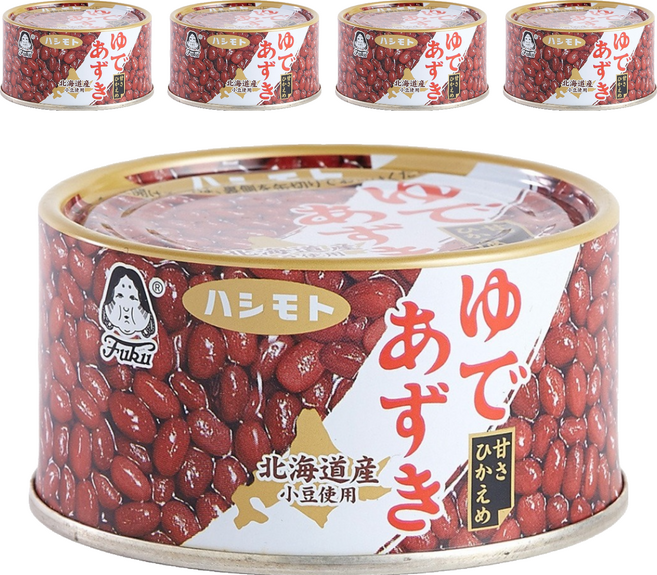 橋本食糧 北海道紅豆罐, 190g, 5罐