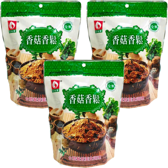 台塑餐飲 香菇香鬆, 250g, 3包