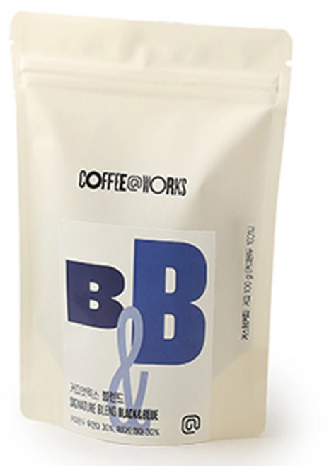 COFFEE WORKS Black And Blue烘焙咖啡豆, 無研磨咖啡豆, 100g, 1包
