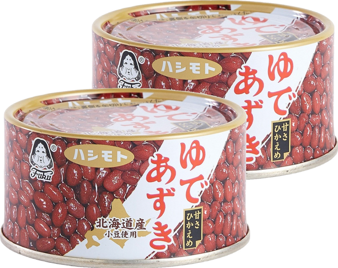 橋本食糧 北海道紅豆罐, 190g, 2罐
