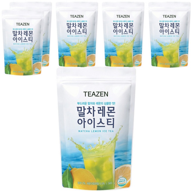 티젠 말차 레몬 아이스티, 500g, 1개입, 6개