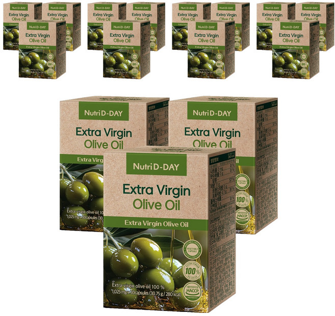 뉴트리디데이 식물성캡슐 엑스트라 버진 올리브유 30.75g, 30정, 15개