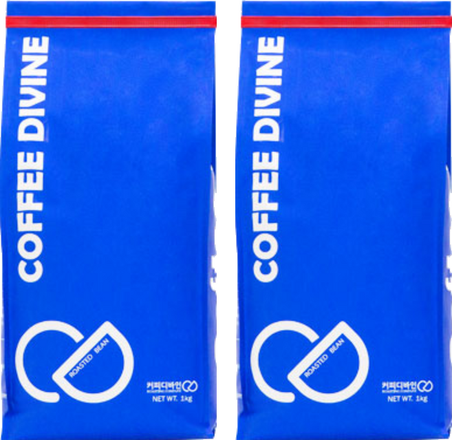 커피디바인 베트남로부스타 원두커피, 핸드드립/커피메이커, 1kg, 2개