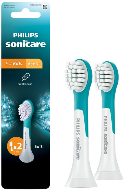 PHILIPS 飛利浦 韓國 SonicCare 兒童牙刷刷頭 3歲以上, HX6032/13, 2個