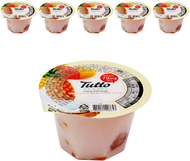 뚜또 요구믹스 젤리, 230g, 6개