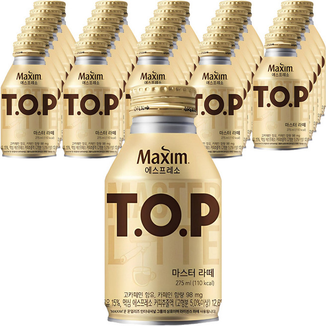 티오피 마스터 라떼, 275ml, 96개